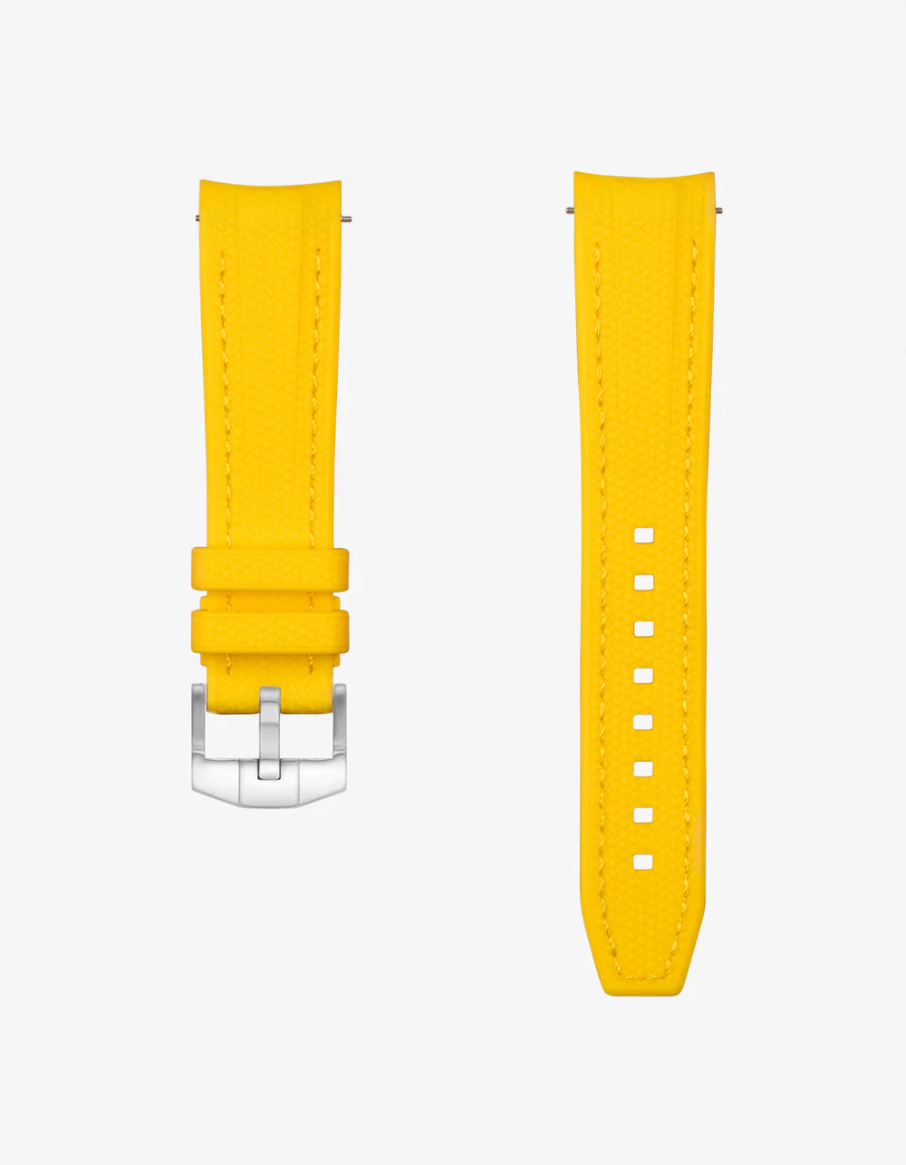 Moonswatch Curved Vertech Rubber Strap - Yellow