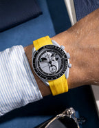 Moonswatch Curved Vertech Rubber Strap - Yellow